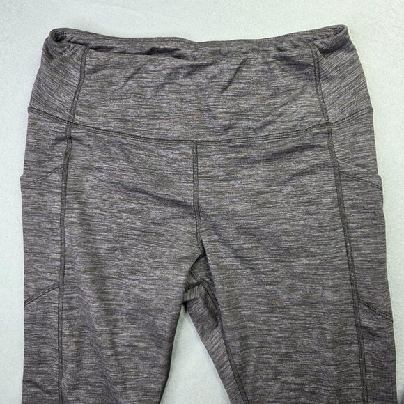Soul Sky Pants Womens Large Gray High Rise Yoga Leggings Pockets Athletic Gym - Picture 3 of 11